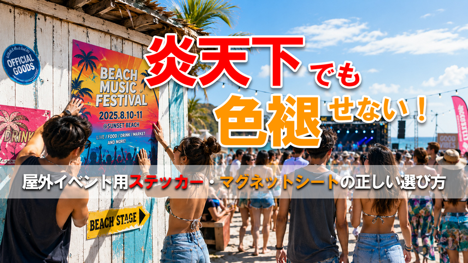 屋外イベント用ステッカー・マグネットシートのイメージ